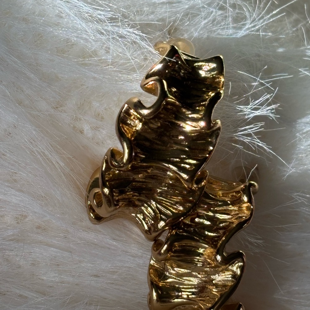 Gold Leaf Design earrings